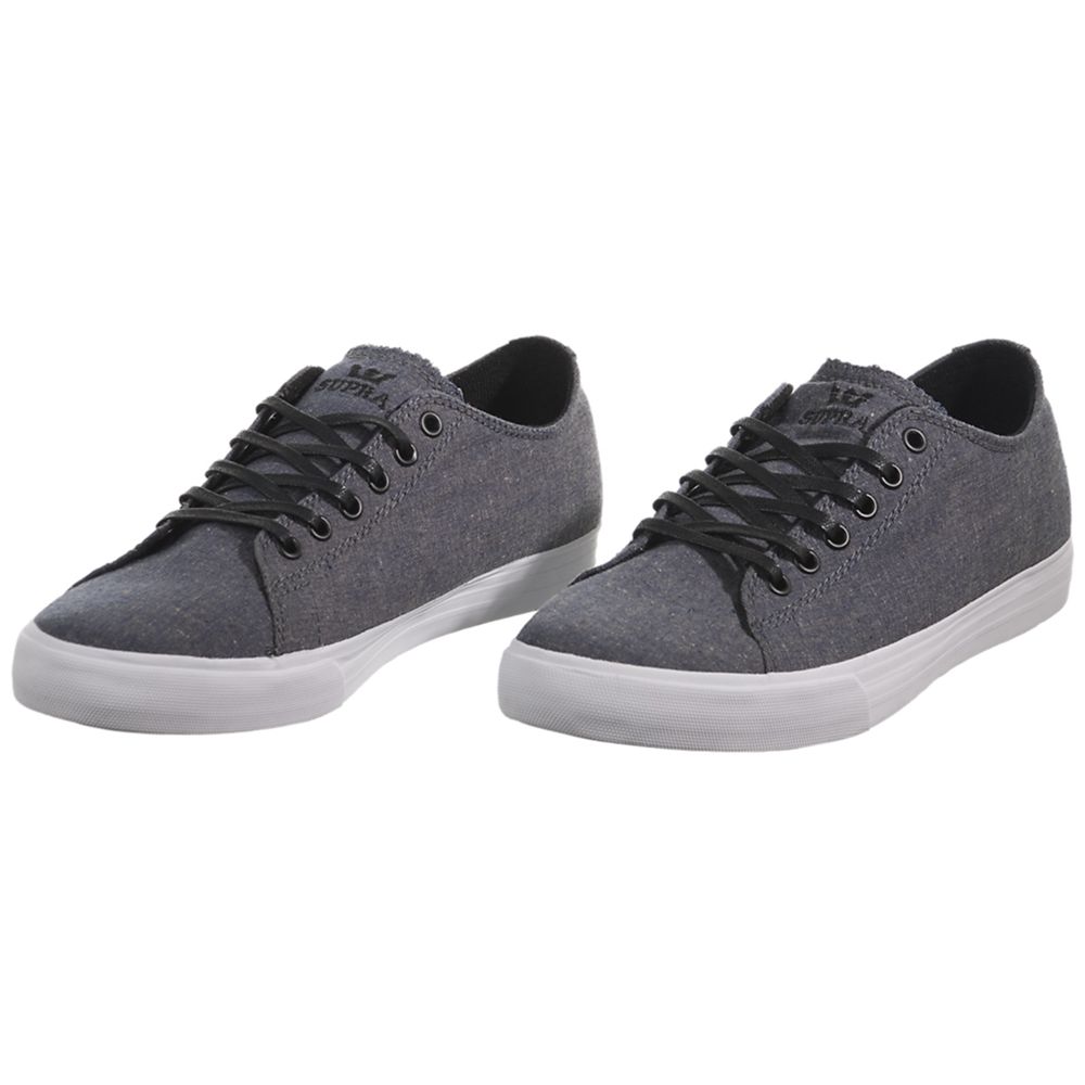 Baskets Basses Supra Thunder Low Bleu Marine Navy Chambray Homme | BAY-12564025